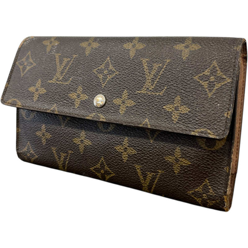 Women's Monogram Porte-Monnaie Tresor Wallet Brown