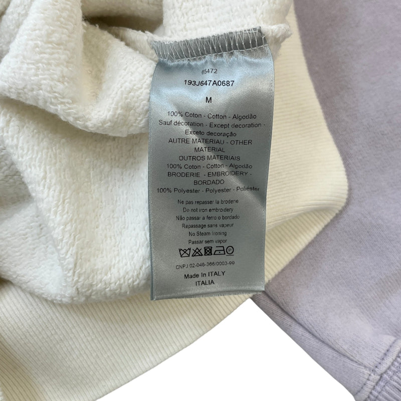 Men's X Kenny Scharf Logo Embroidered Varsity Hoodie White Size M