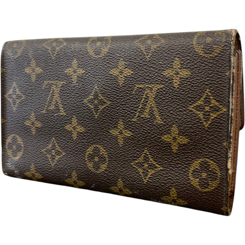 Women's Monogram Porte-Monnaie Tresor Wallet Brown