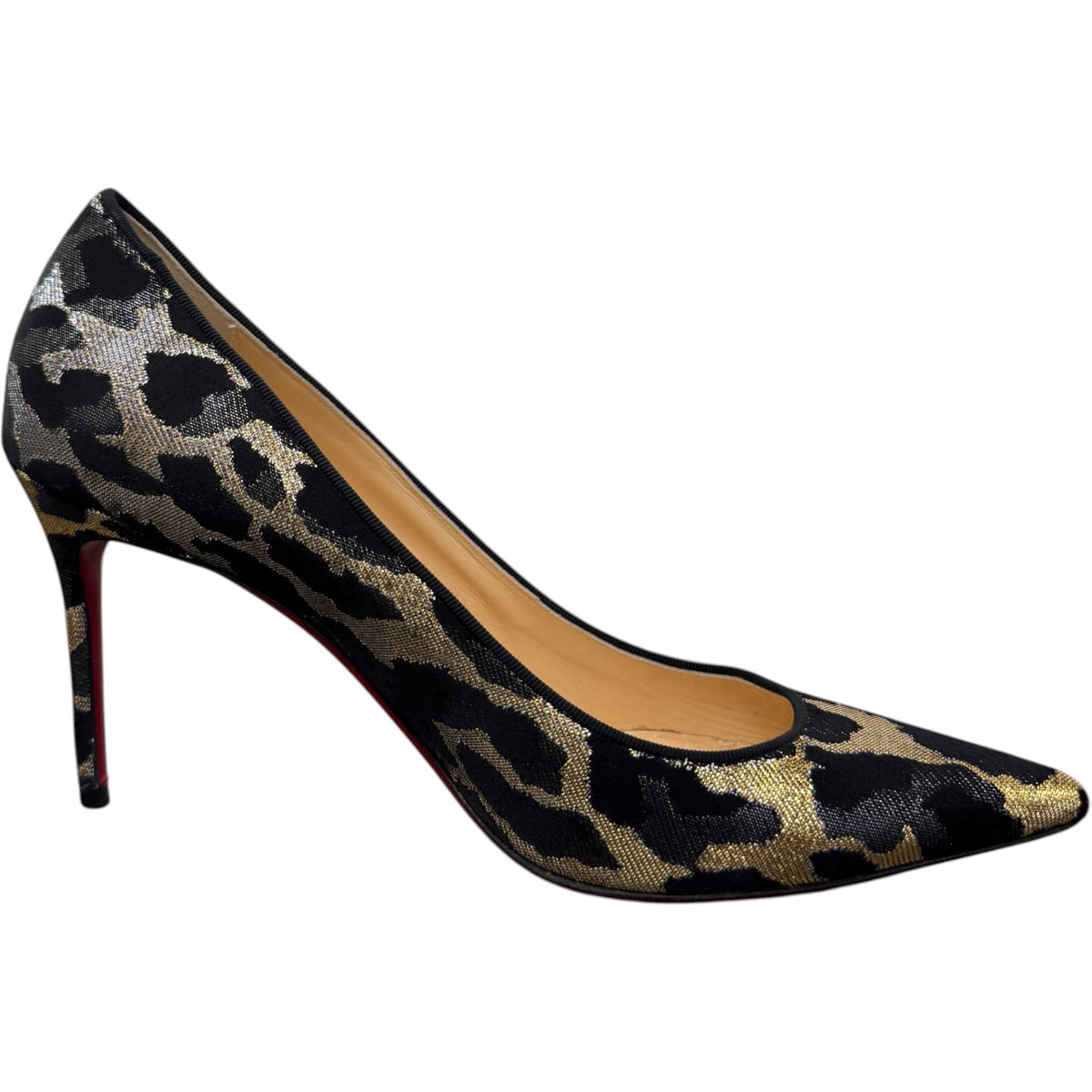 Women's Lurex Feline Heels Black Size UK 6.5 / EU 39.5 - Photo 5