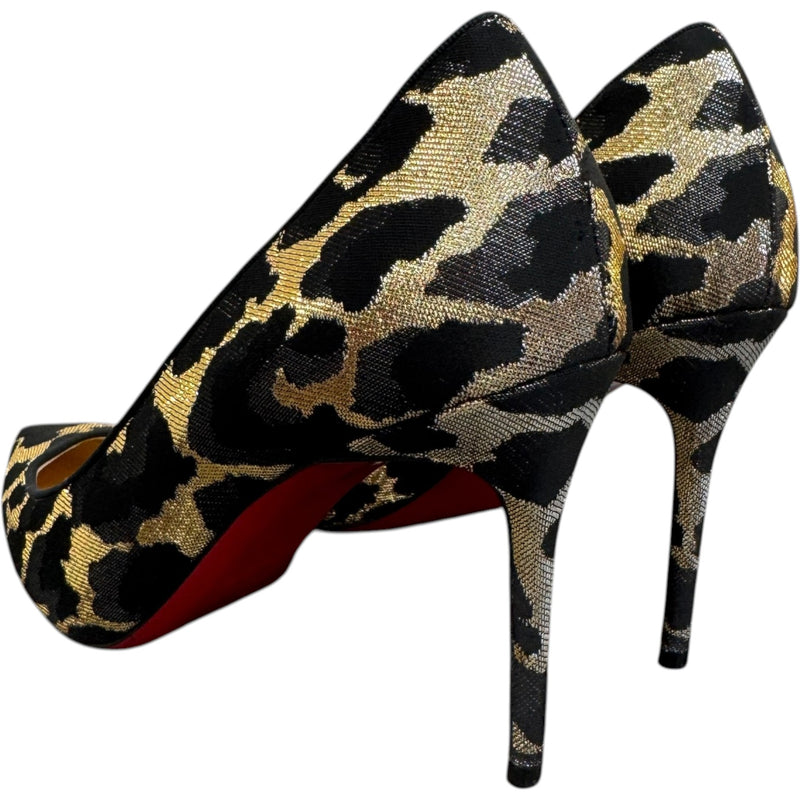 Women's Lurex Feline Heels Black Size UK 6.5 / EU 39.5