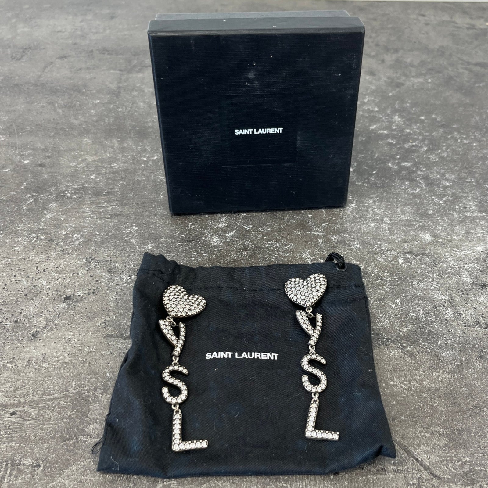 Women's Crystal Opyum Heart Clip On Earrings Silver - Photo 7