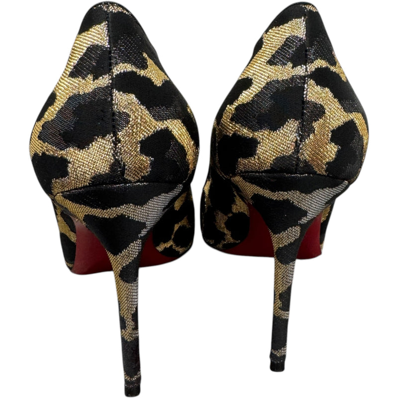 Women's Lurex Feline Heels Black Size UK 6.5 / EU 39.5