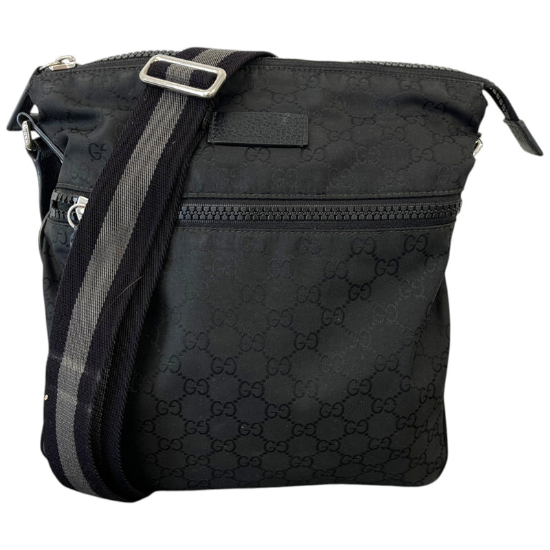 Men's Gg Supreme Messenger Bag Black
