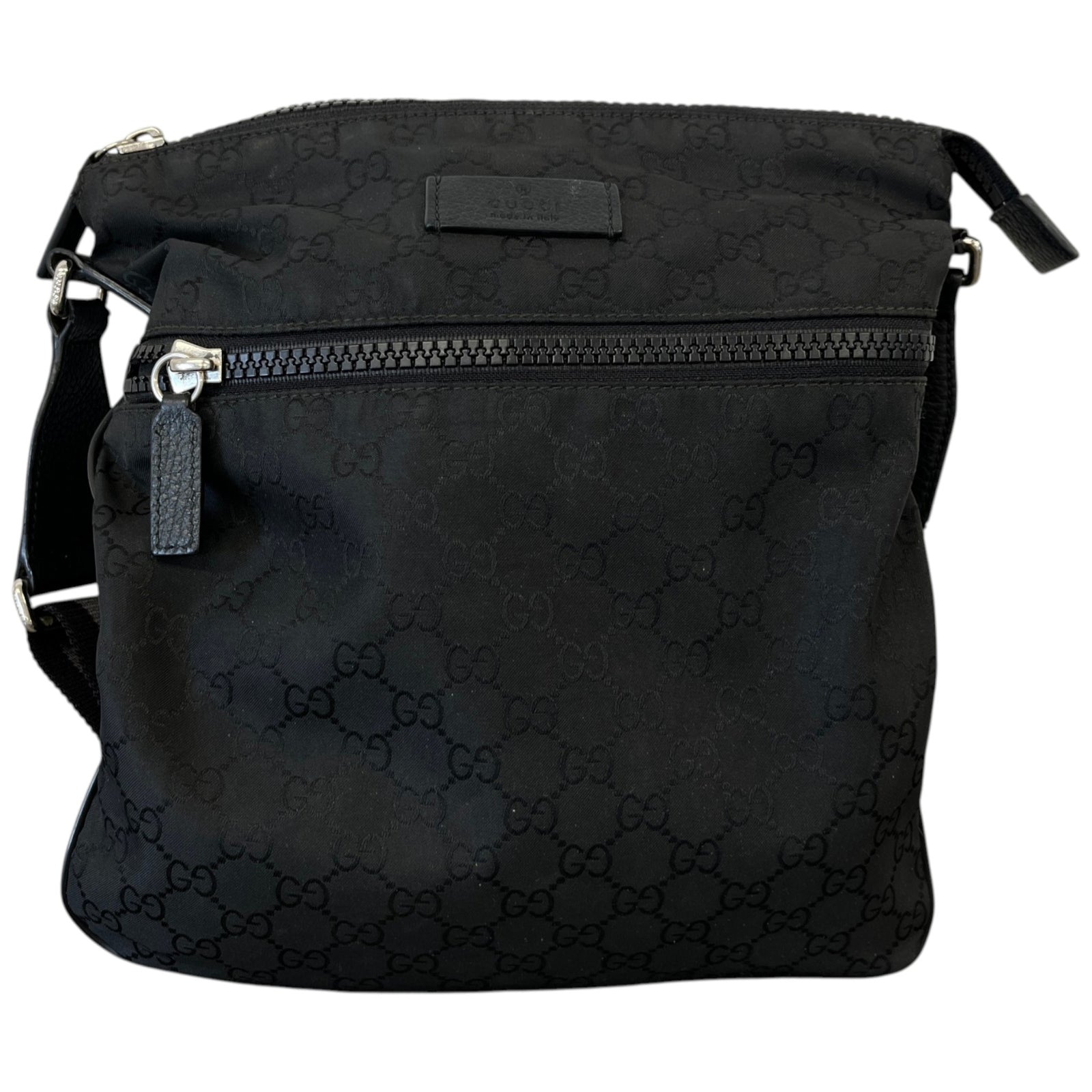 Men's Gg Supreme Messenger Bag Black - Photo 3