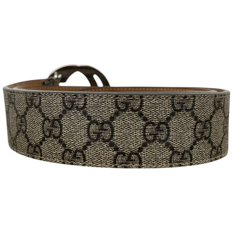 Men's GG Supreme Belt Beige Size 34"