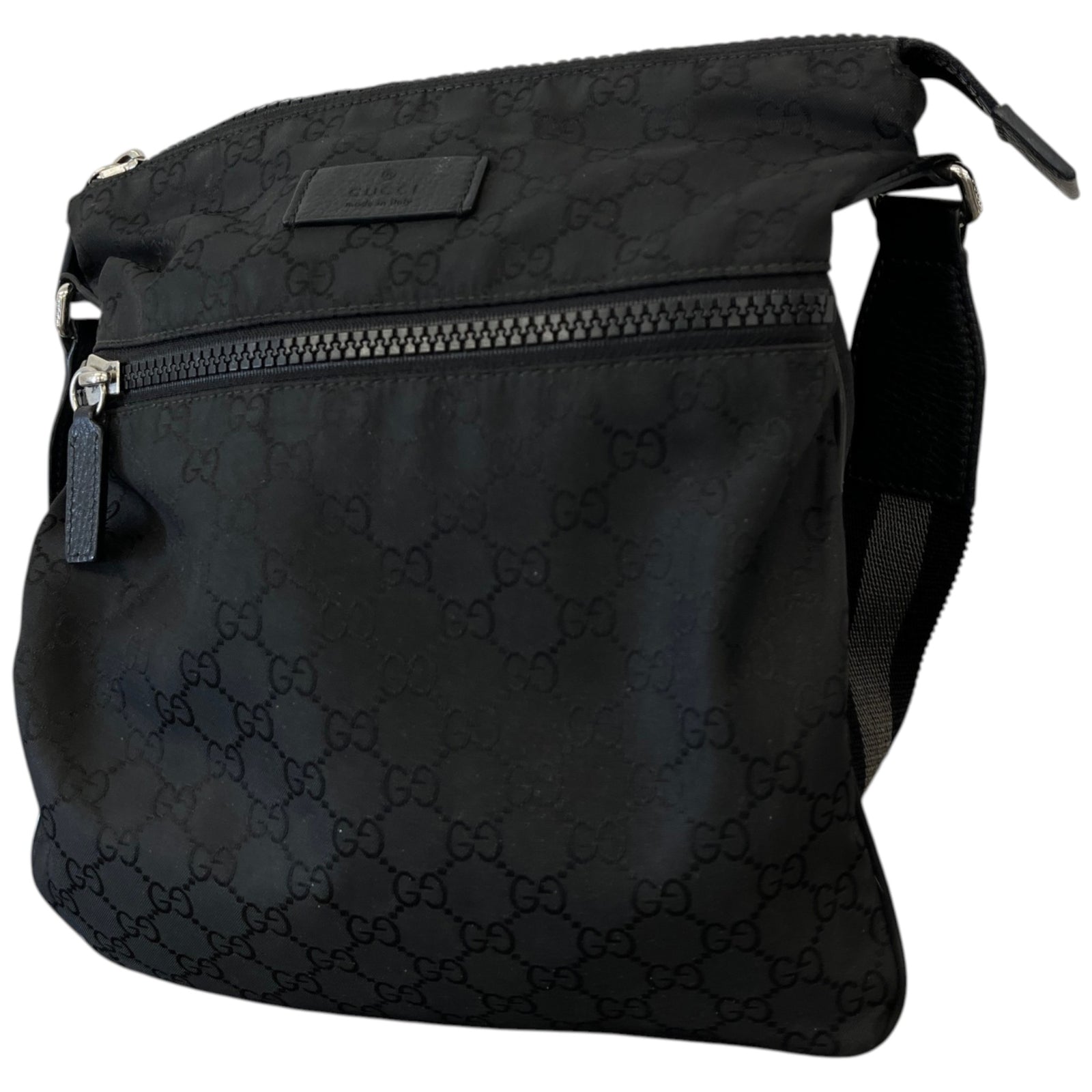 Men's Gg Supreme Messenger Bag Black - Photo 6