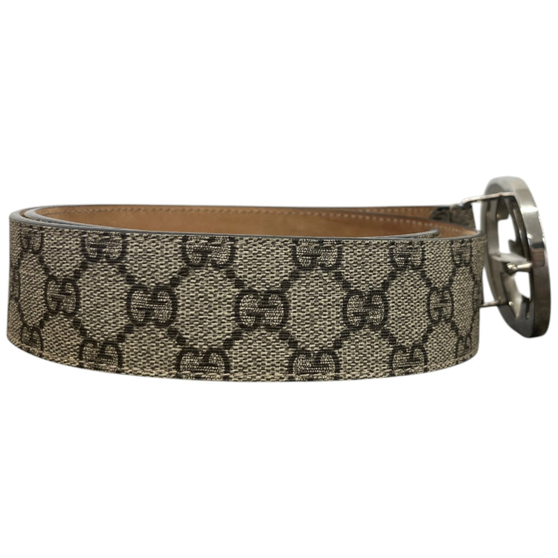 Men's GG Supreme Belt Beige Size 34"