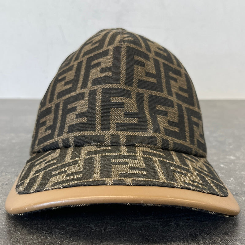 Men's Ff Monogram Cap Brown