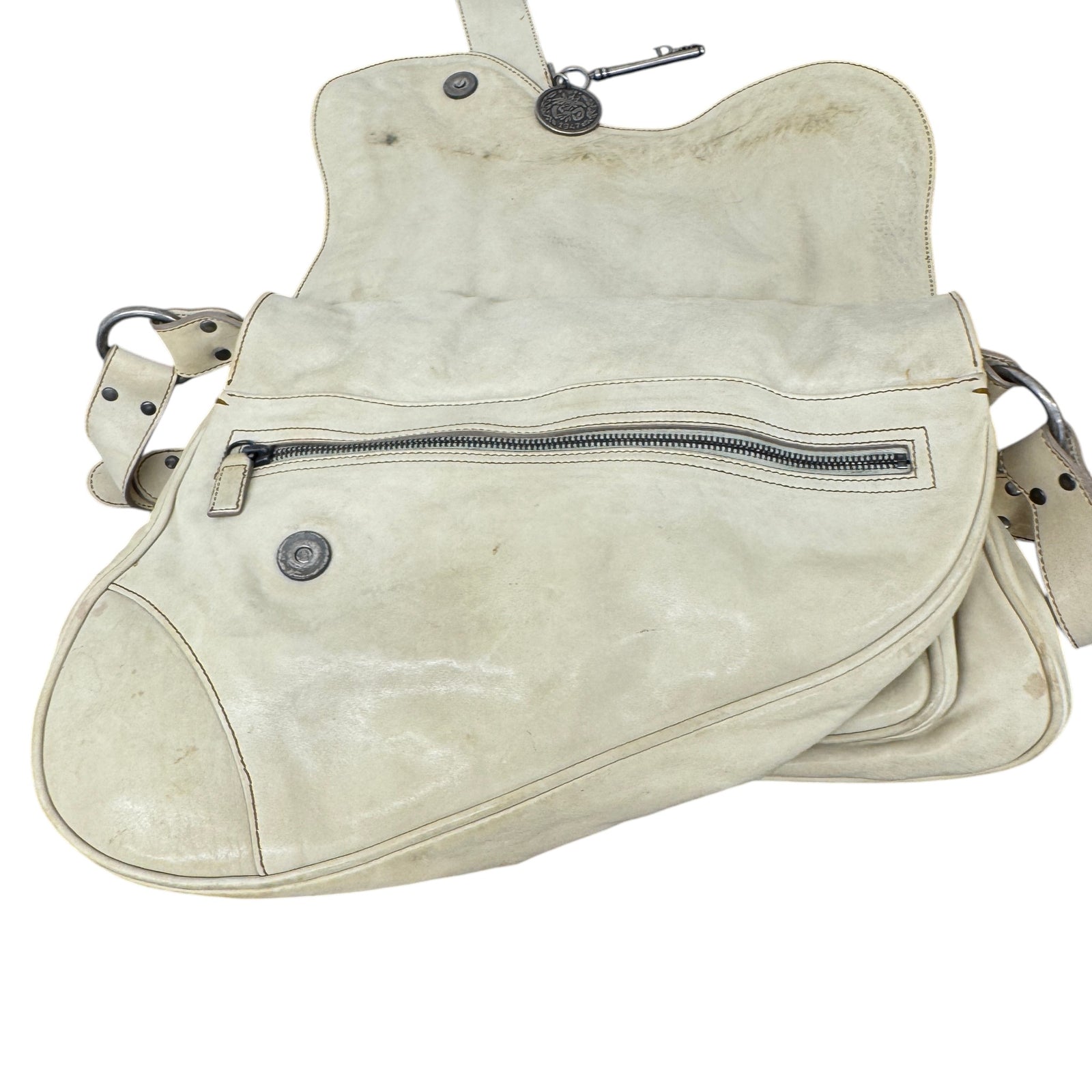 Women's Gaucho Double Saddle Bag Cream - Photo 10