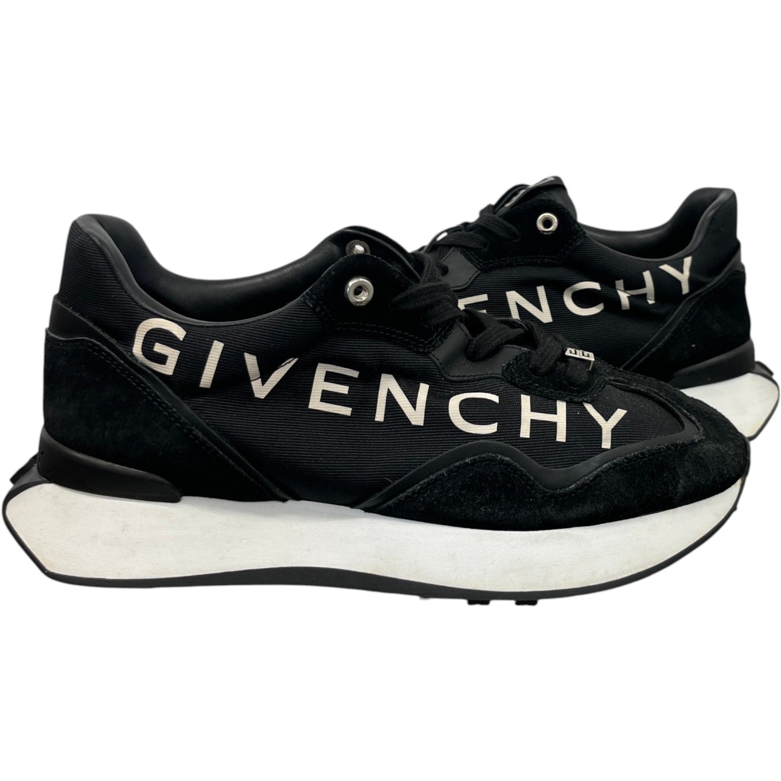 Men's Giv Runner Low Trainers Black Size EU 40 / UK 6 - Photo 3