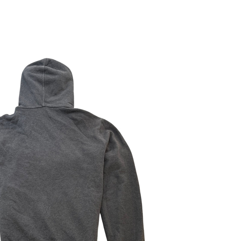 Men's Plaque Logo Zip Up Hoodie Grey Size IT 50 / UK L