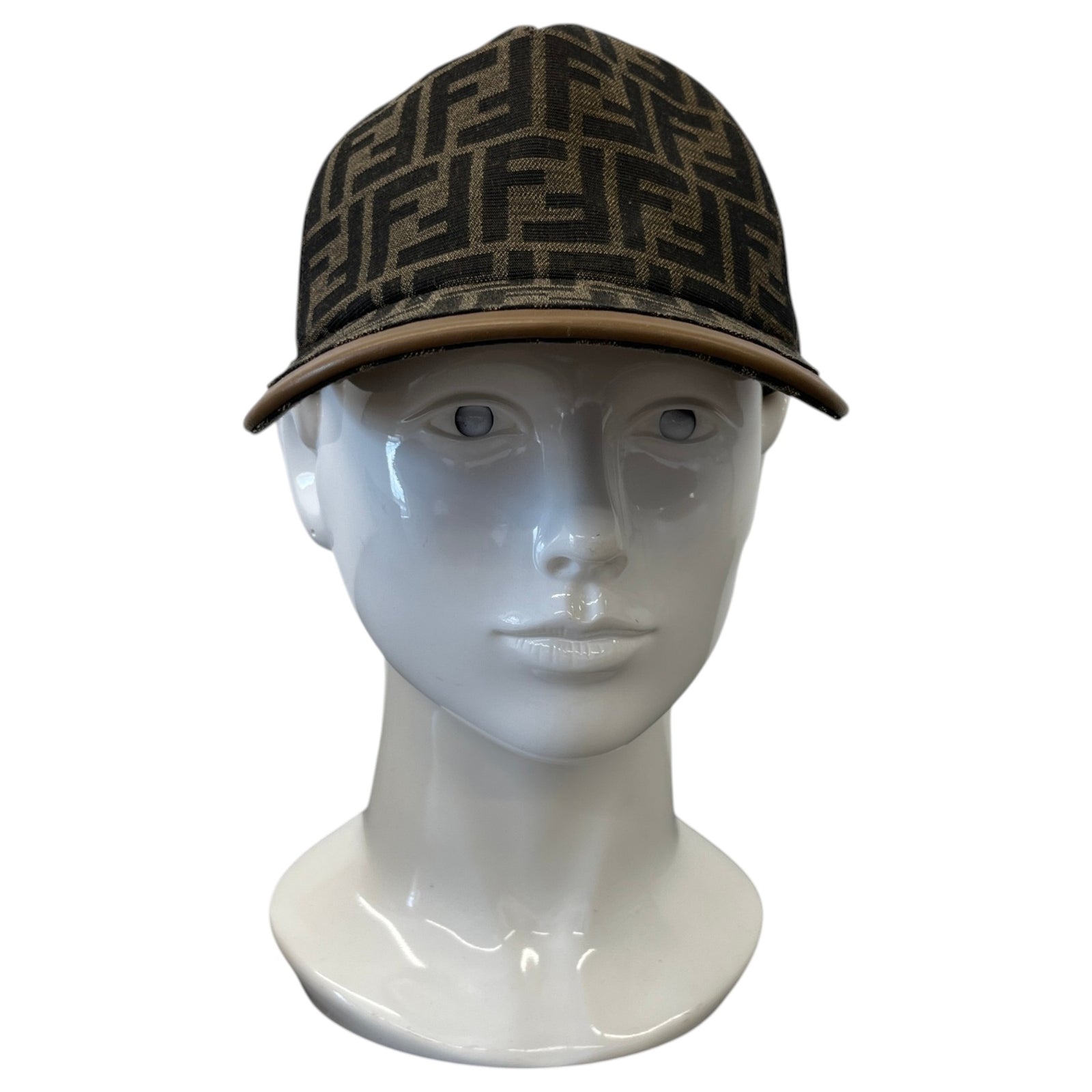Men's Ff Monogram Cap Brown - Photo 2