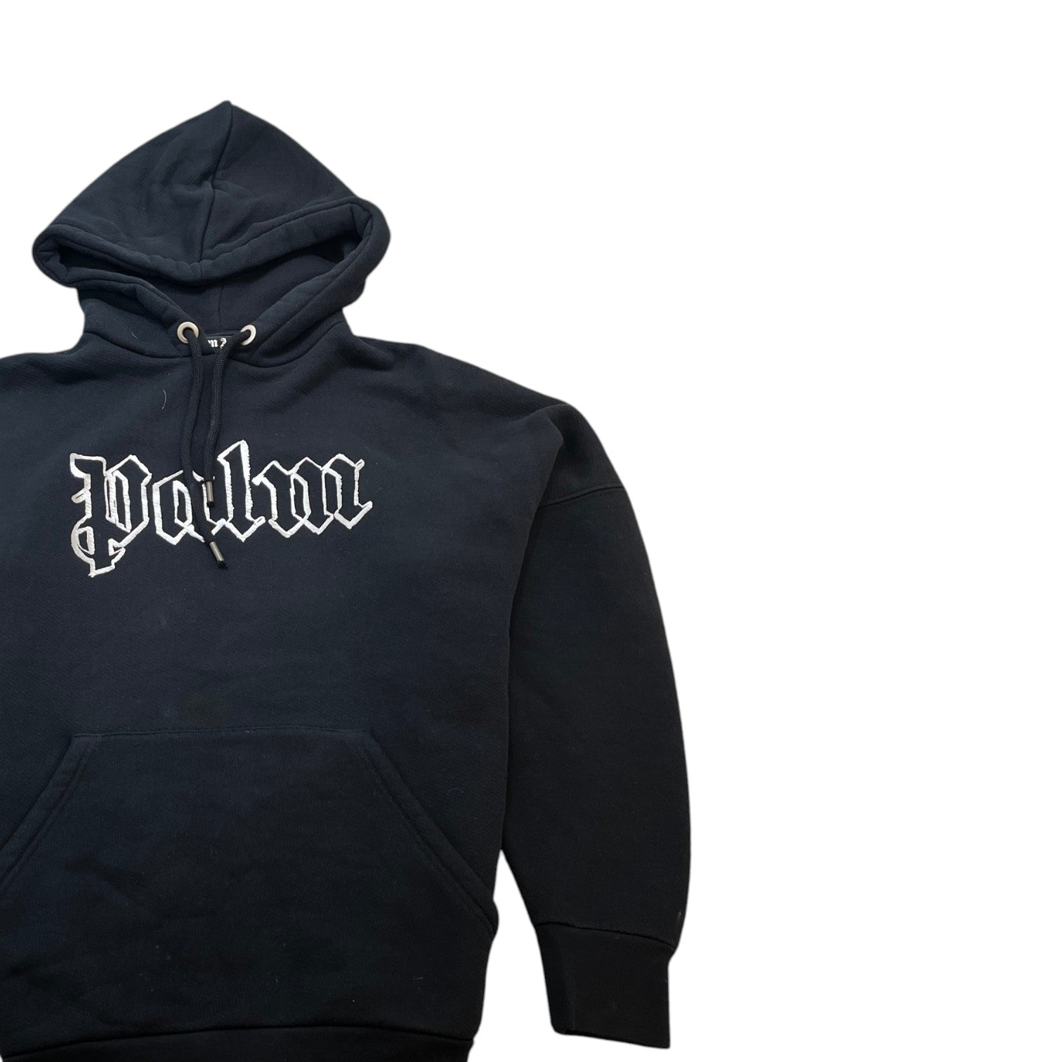 Men's Logo Print Hoodie Black Size S - Photo 3