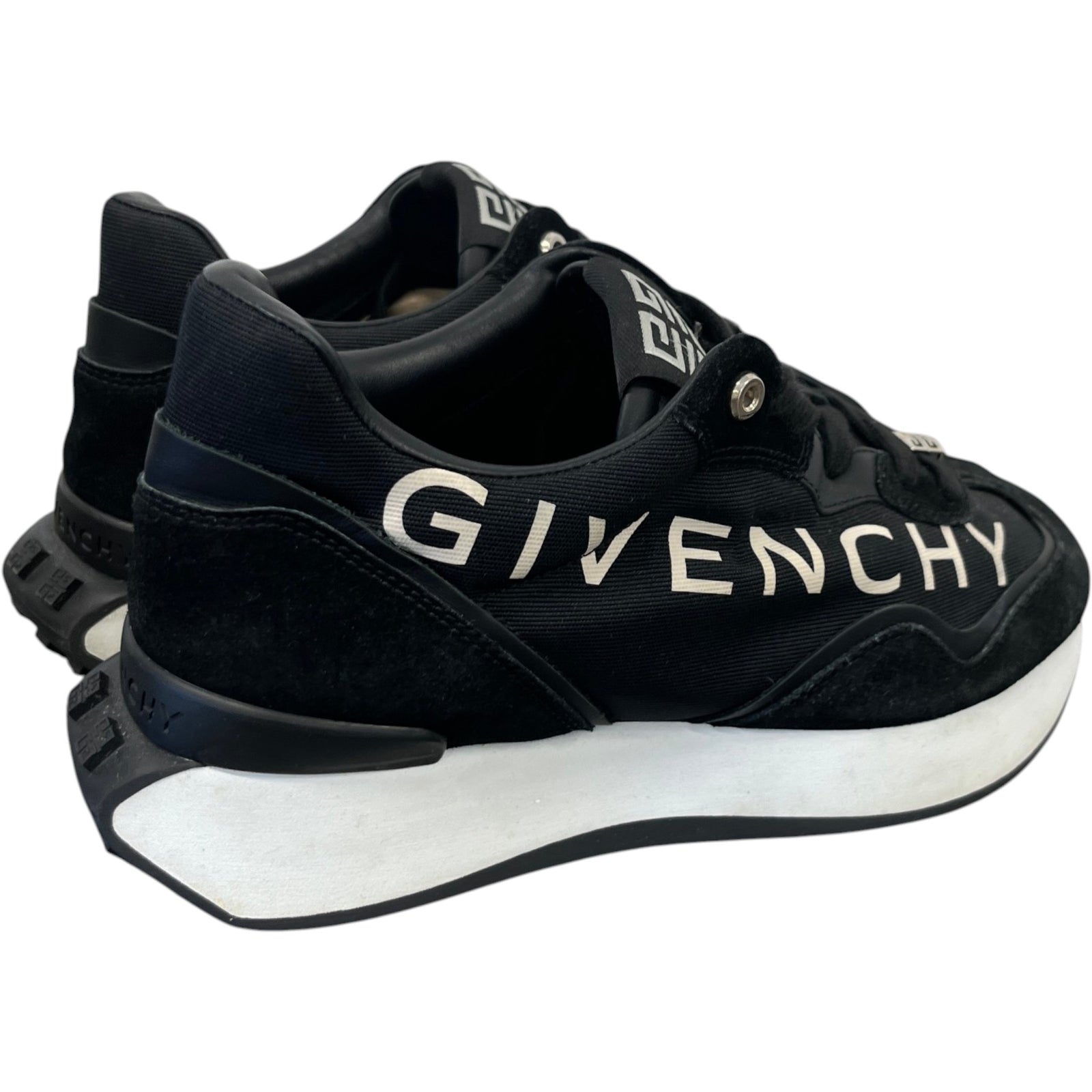 Men's Giv Runner Low Trainers Black Size EU 40 / UK 6 - Photo 8