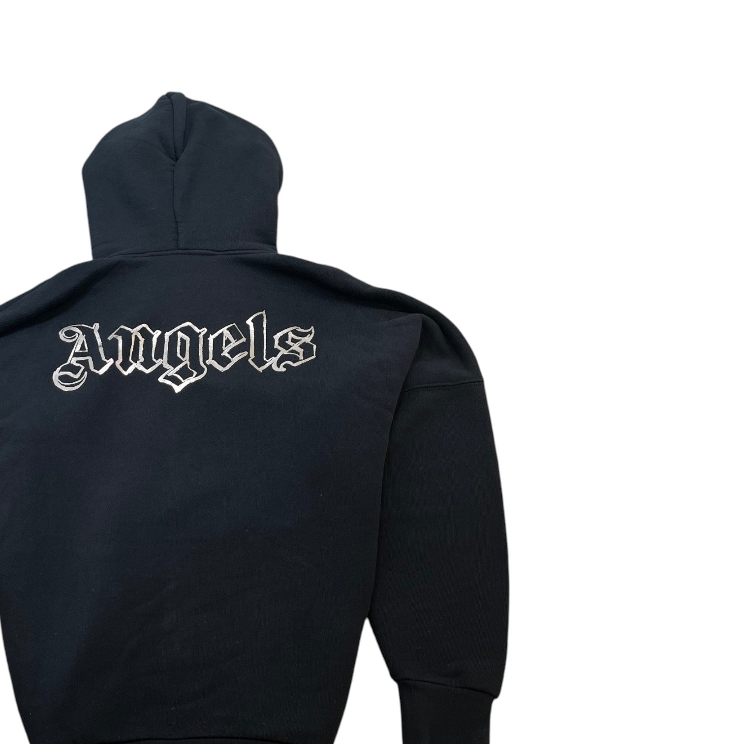 Men's Logo Print Hoodie Black Size S - Photo 2
