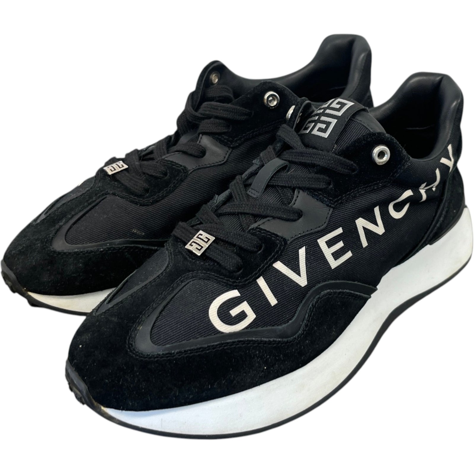 Men's Giv Runner Low Trainers Black Size EU 40 / UK 6 - Photo 9