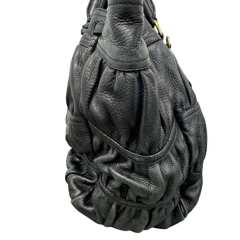 Women's Gaufre Handbag Black