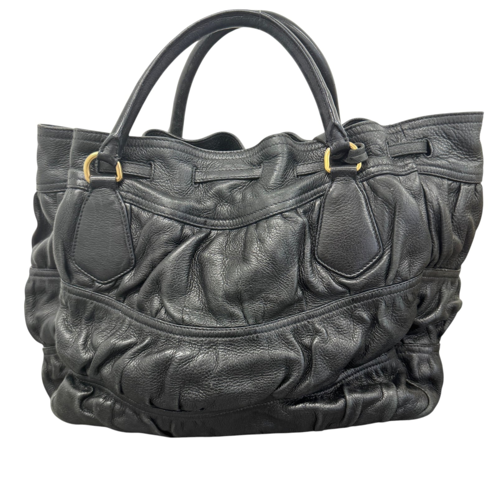 Women's Gaufre Handbag Black - Photo 3