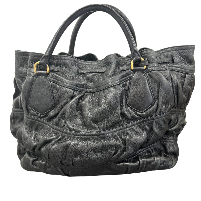Women's Gaufre Handbag Black