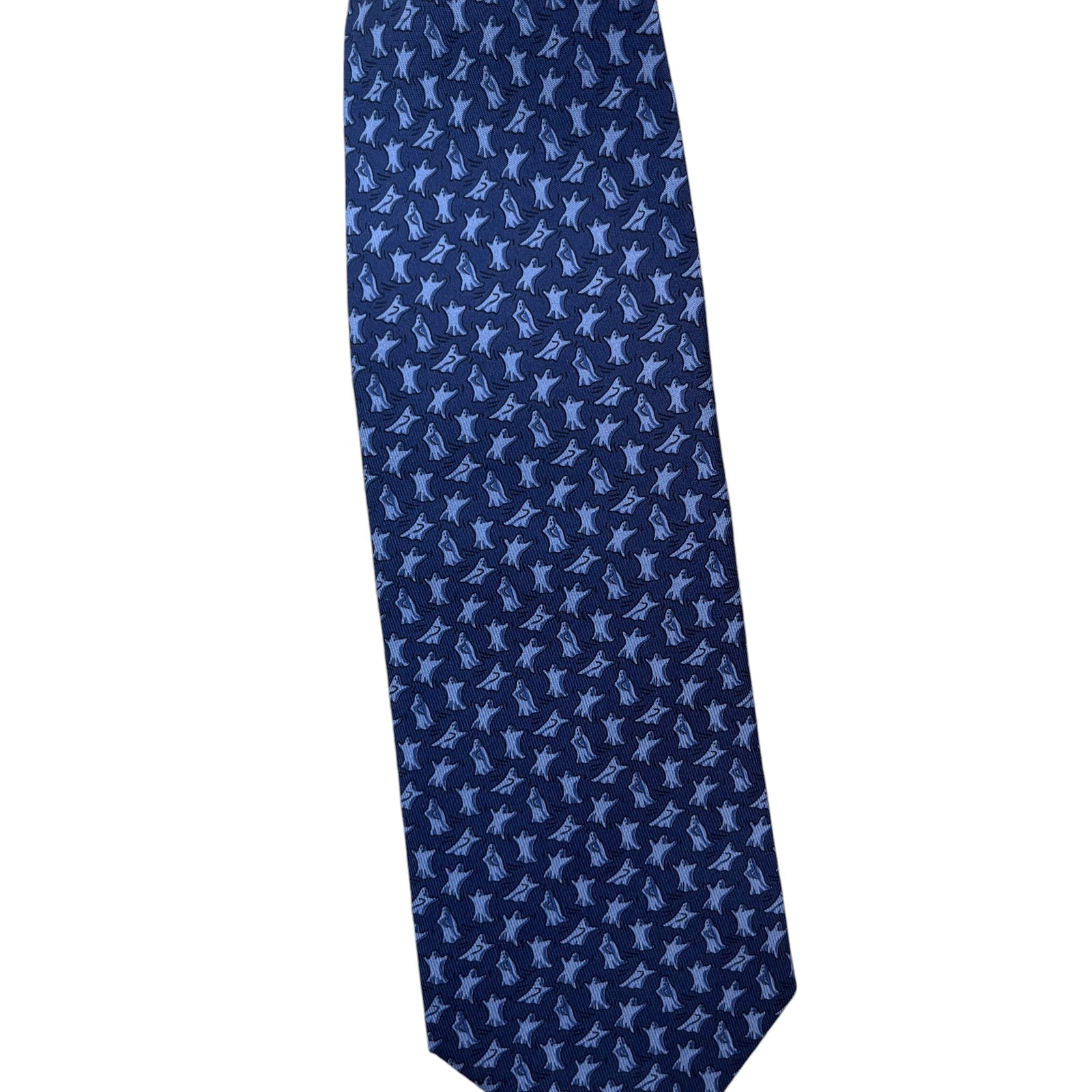 Men's Cravate Tie Blue - Photo 4