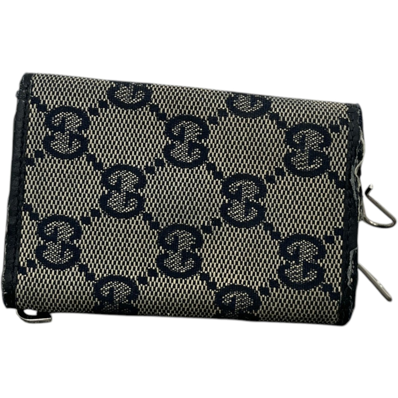 Men's Gg Canvas Trifold Key Wallet Beige - Photo 4