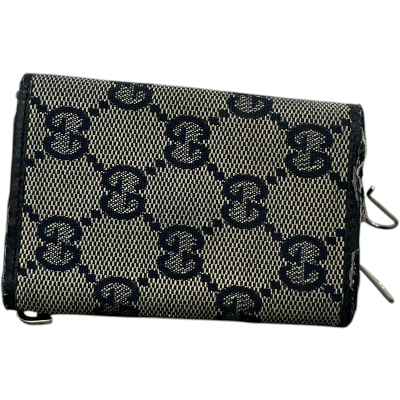 Men's Gg Canvas Trifold Key Wallet Beige