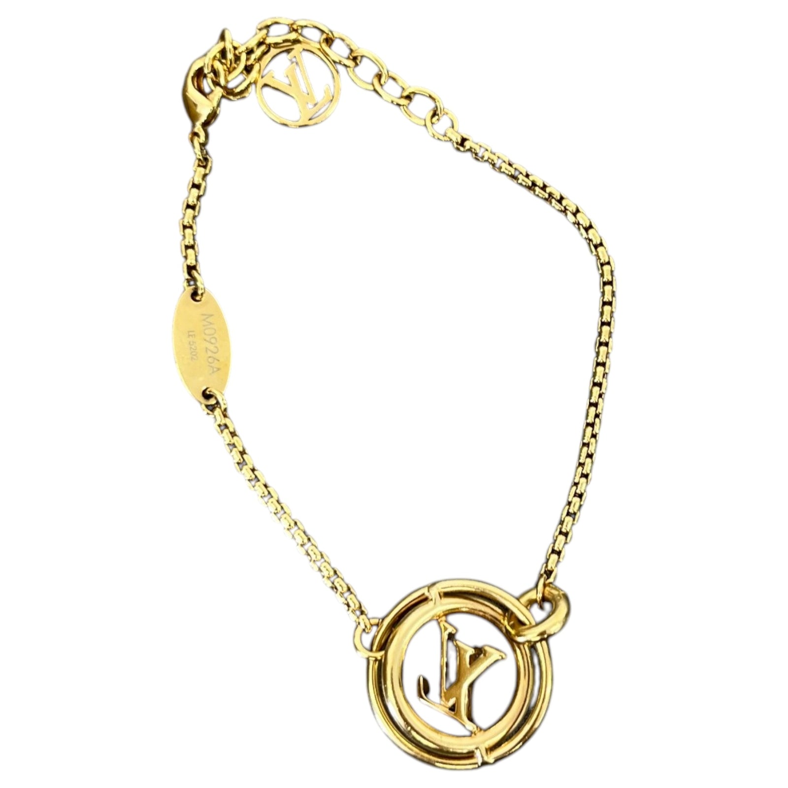 Women's Signature Lv Circle Motif Bracelet Gold - Photo 1
