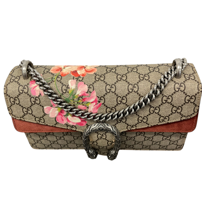 Women's Medium Dionysus Gg Supreme Blooms Bag Beige