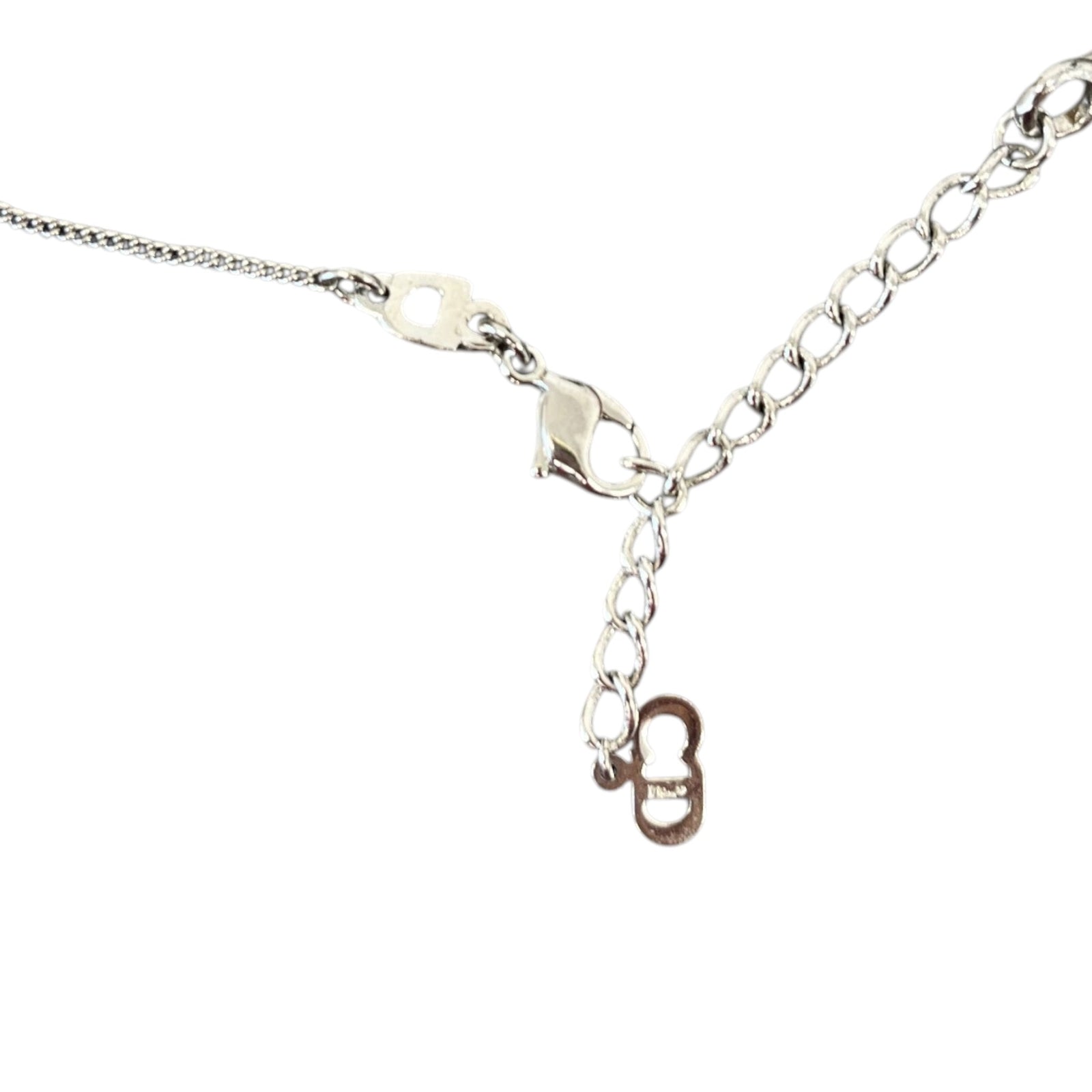 Women's Embellished Tag Necklace Silver - Photo 5