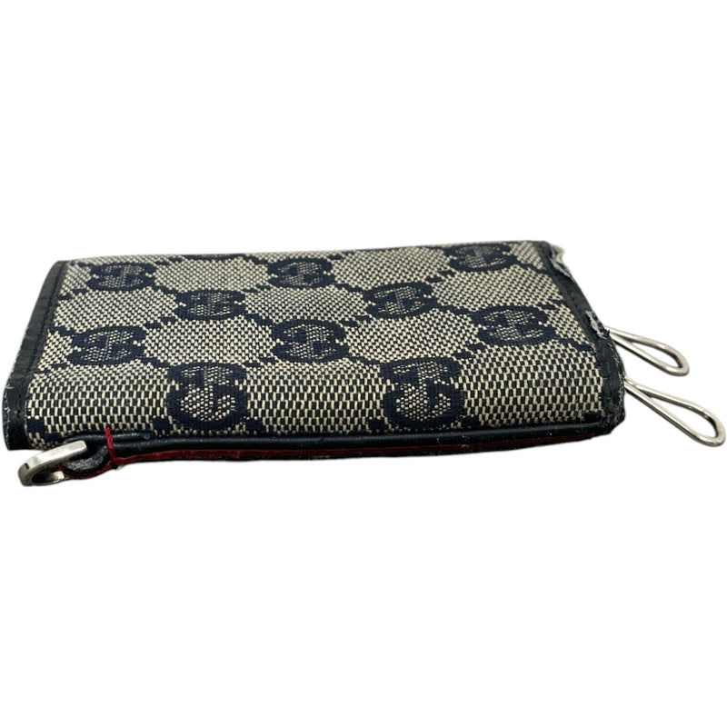 Men's Gg Canvas Trifold Key Wallet Beige