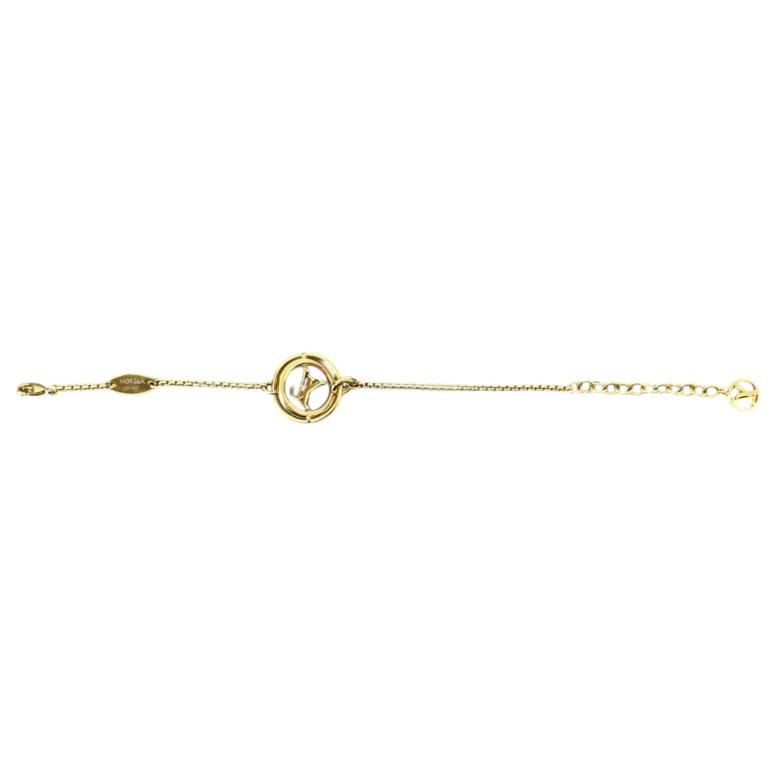 Women's Signature Lv Circle Motif Bracelet Gold - Photo 3