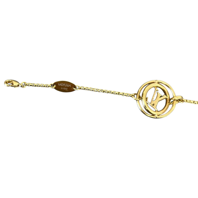 Women's Signature Lv Circle Motif Bracelet Gold