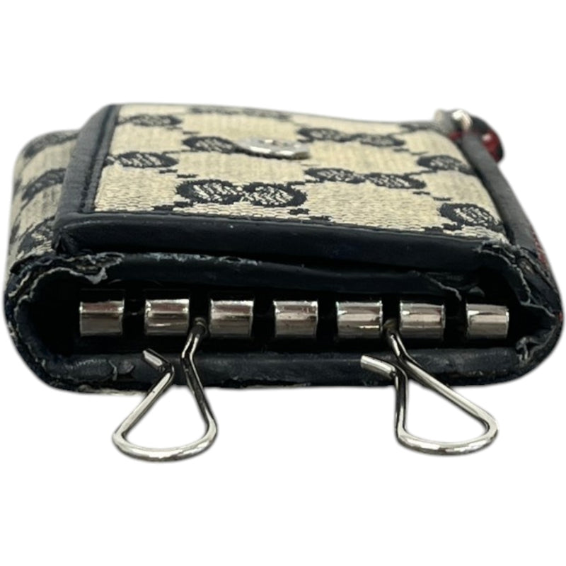Men's Gg Canvas Trifold Key Wallet Beige