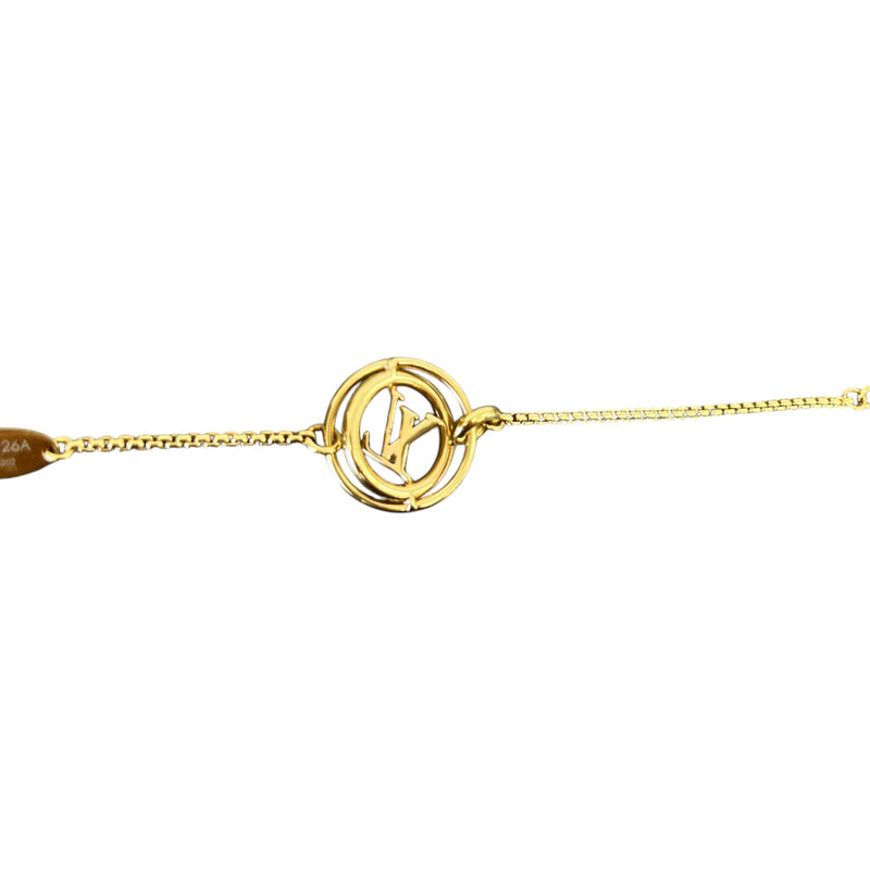 Women's Signature Lv Circle Motif Bracelet Gold