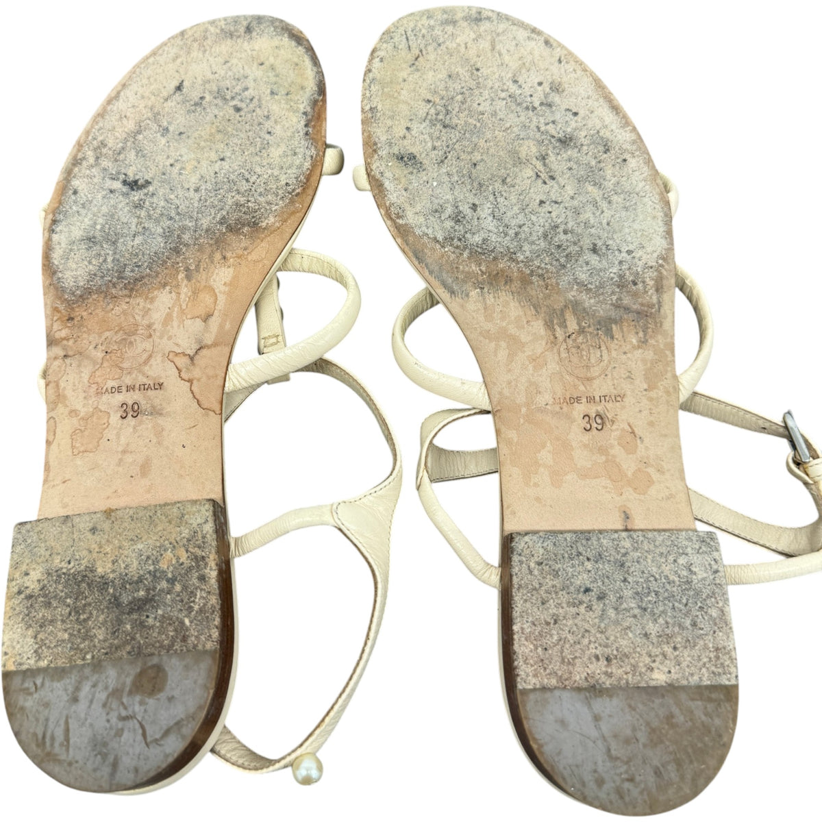 Women's Pearl Sandals Cream Size UK 6 / EU 39 - Photo 9