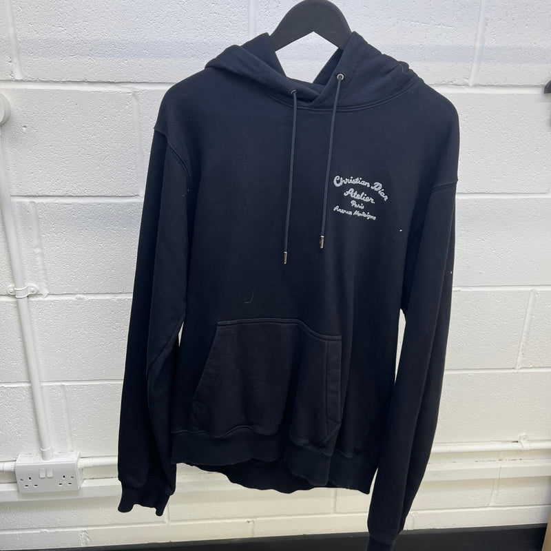 Men's Atelier Embroidered Hoodie Black Size XL