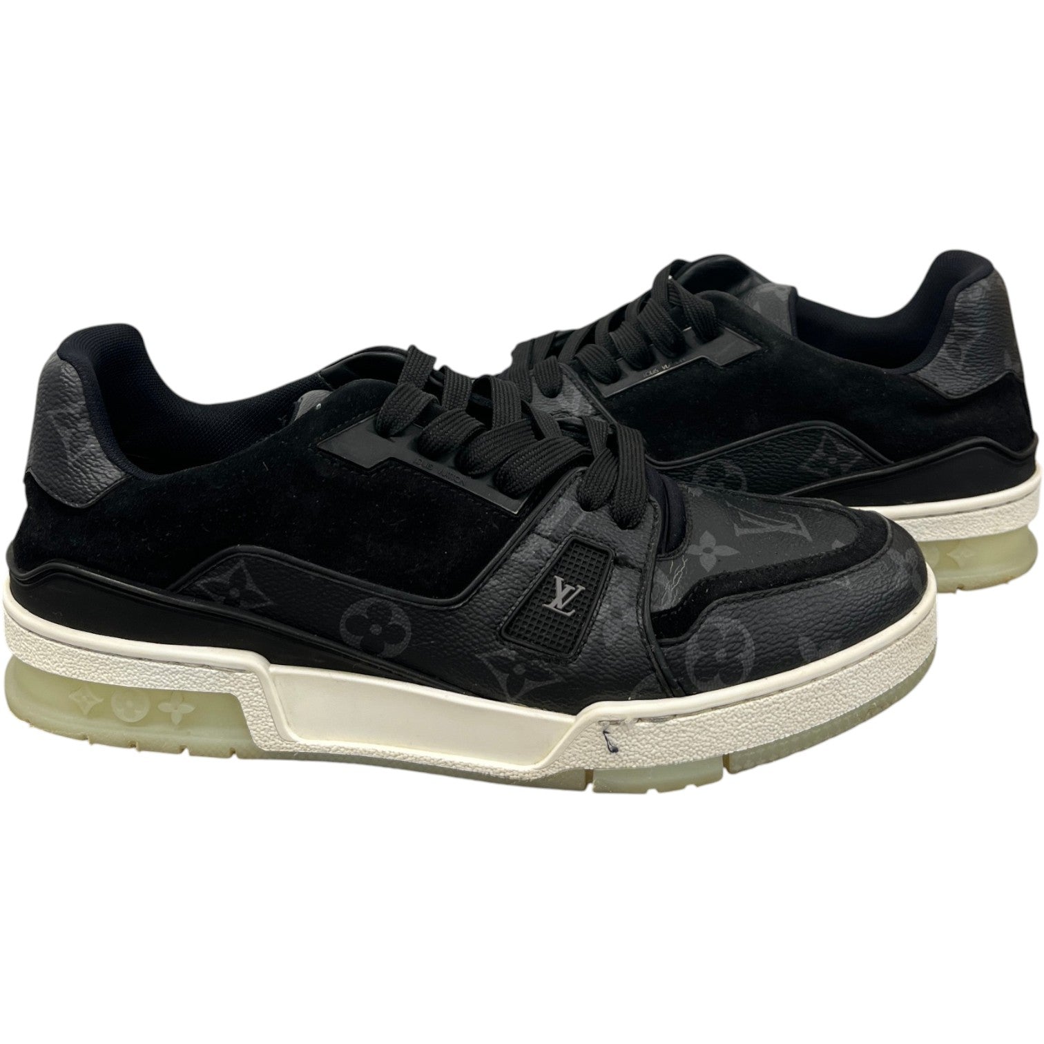 Men's Monogram Eclipse Low Trainers Black Size EU 40 / UK 6 - Photo 2