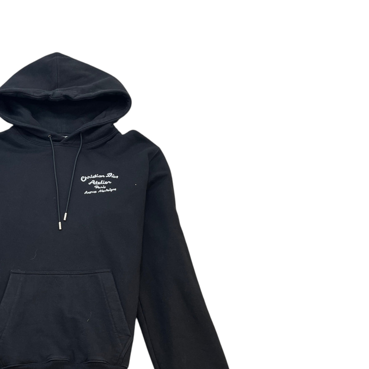 Men's Atelier Embroidered Hoodie Black Size XL - Photo 3