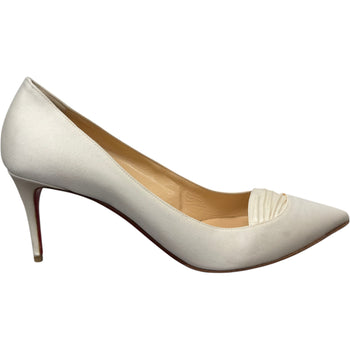 Women's Draped Heels Cream Size UK 6 / EU 39