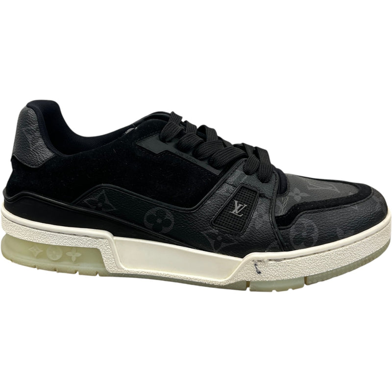 Men's Monogram Eclipse Low Trainers Black Size EU 40 / UK 6
