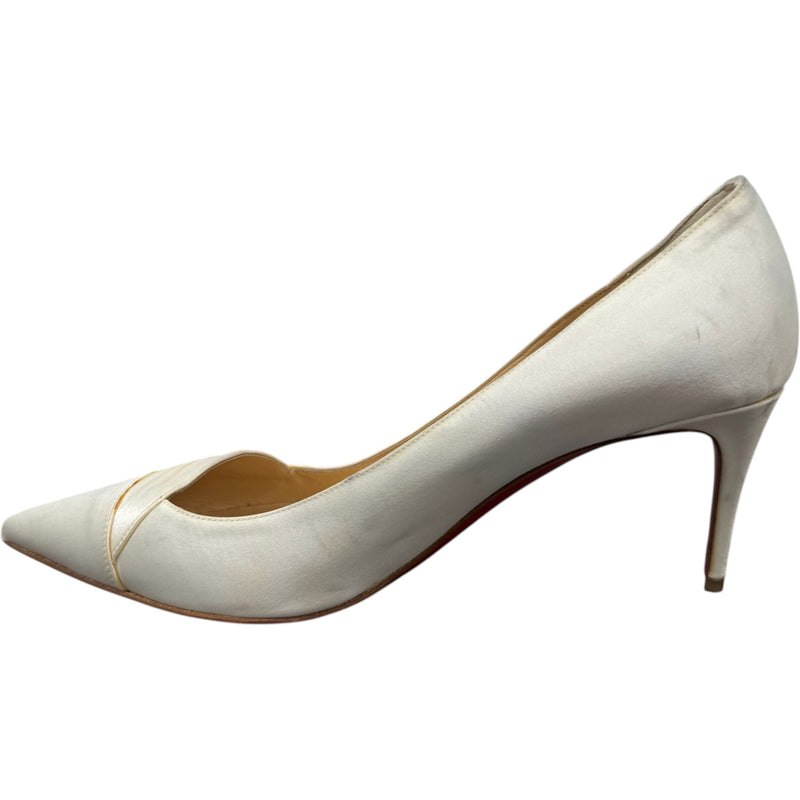 Women's Draped Heels Cream Size UK 6 / EU 39