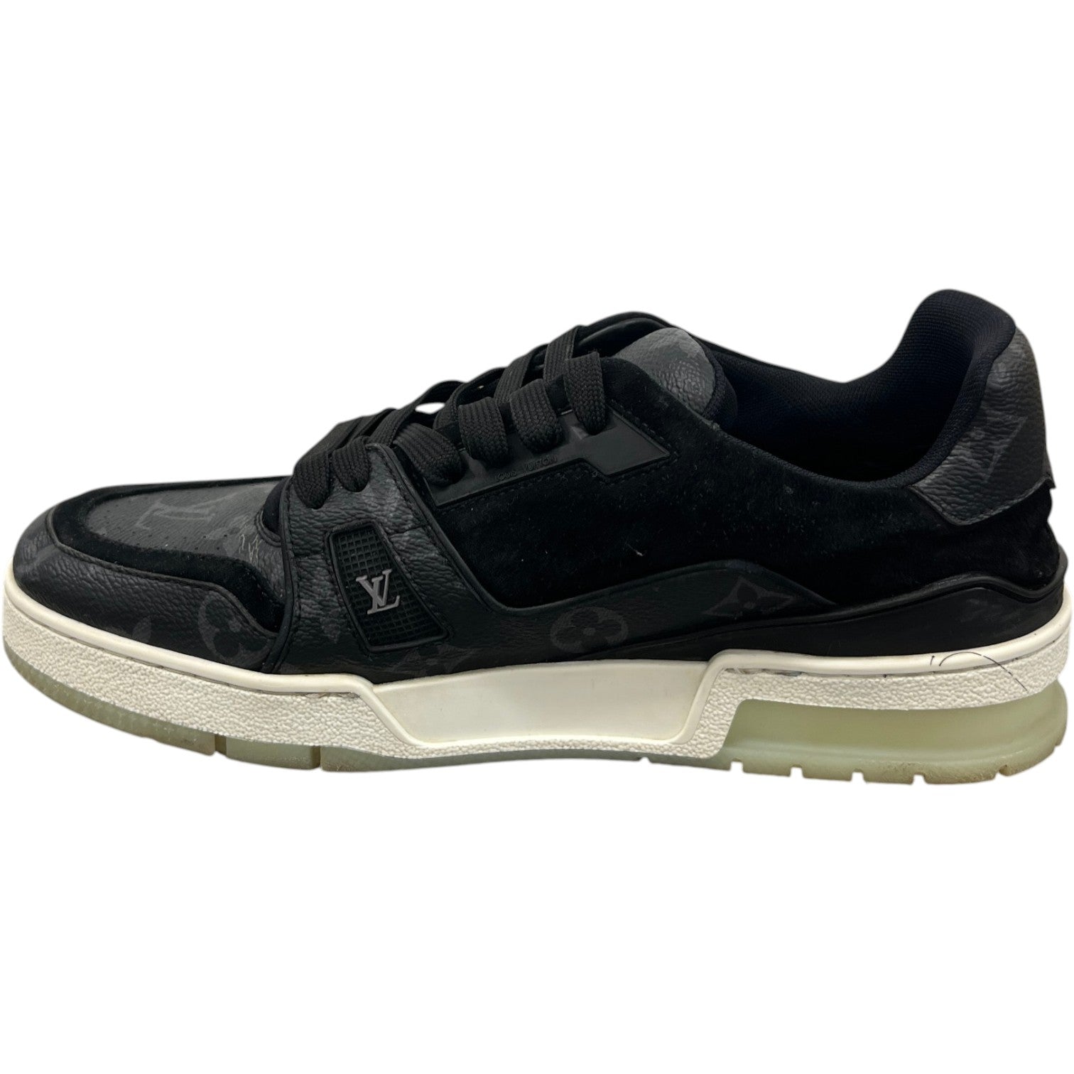 Men's Monogram Eclipse Low Trainers Black Size EU 40 / UK 6 - Photo 3