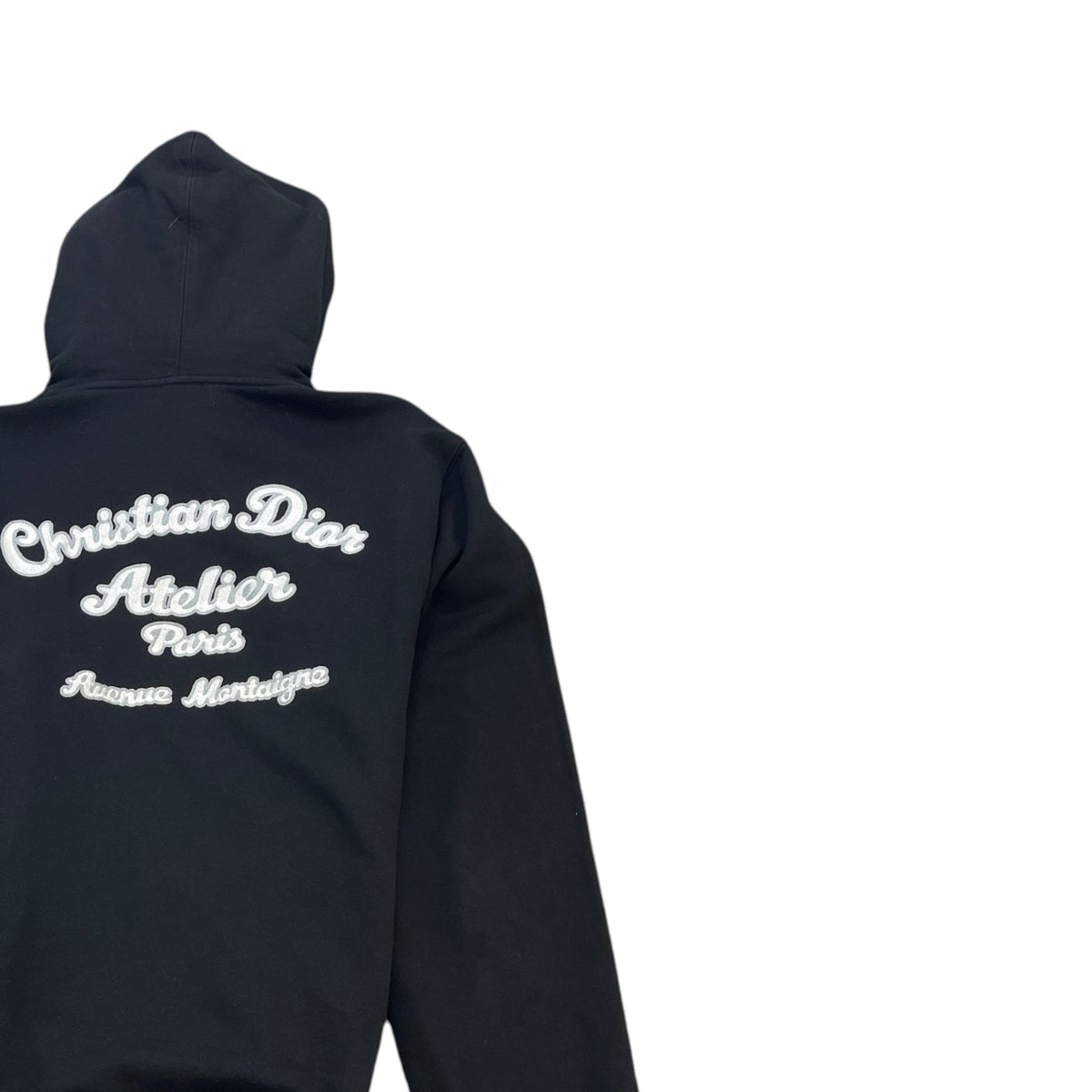 Men's Atelier Embroidered Hoodie Black Size XL - Photo 4