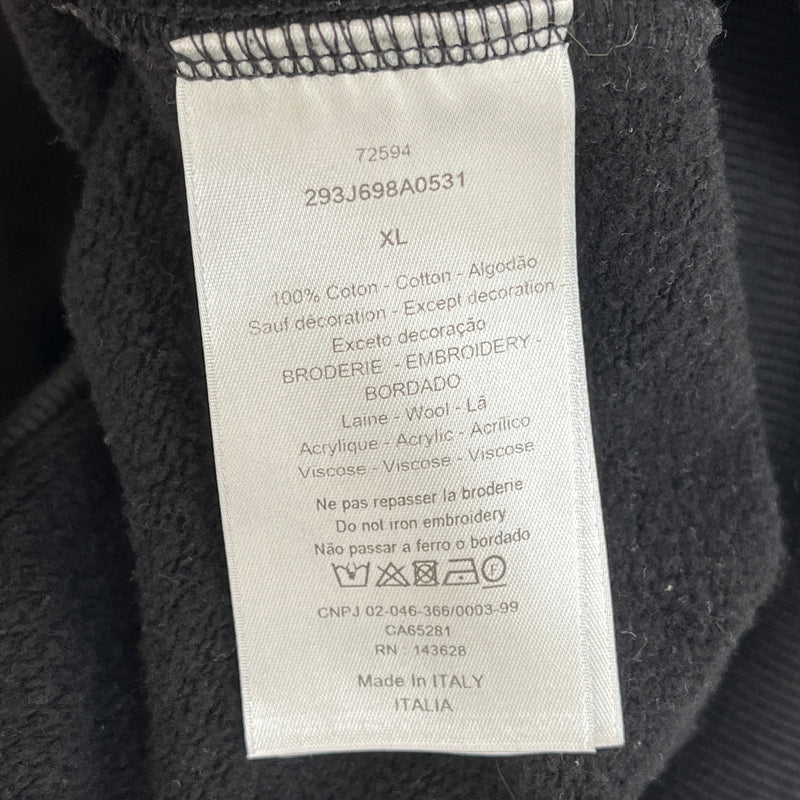 Men's Atelier Embroidered Hoodie Black Size XL