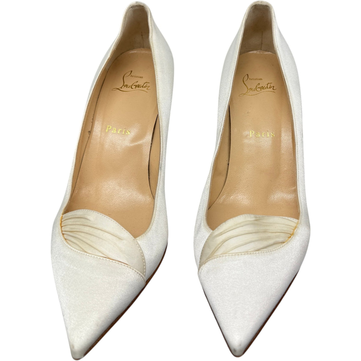 Women's Draped Heels Cream Size UK 6 / EU 39 - Photo 6