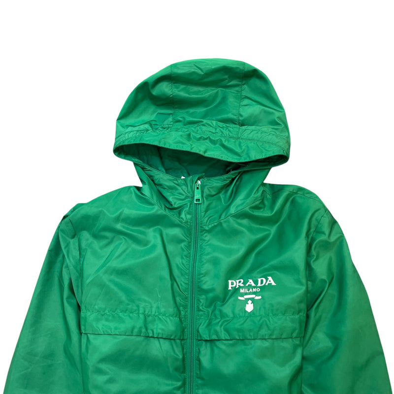 Men's Re-Nylon Logo Windbreaker Green Size XS