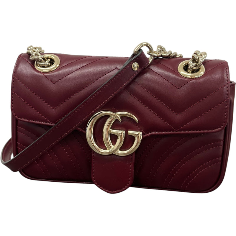 Women's Gg Marmont Small Bag Burgundy