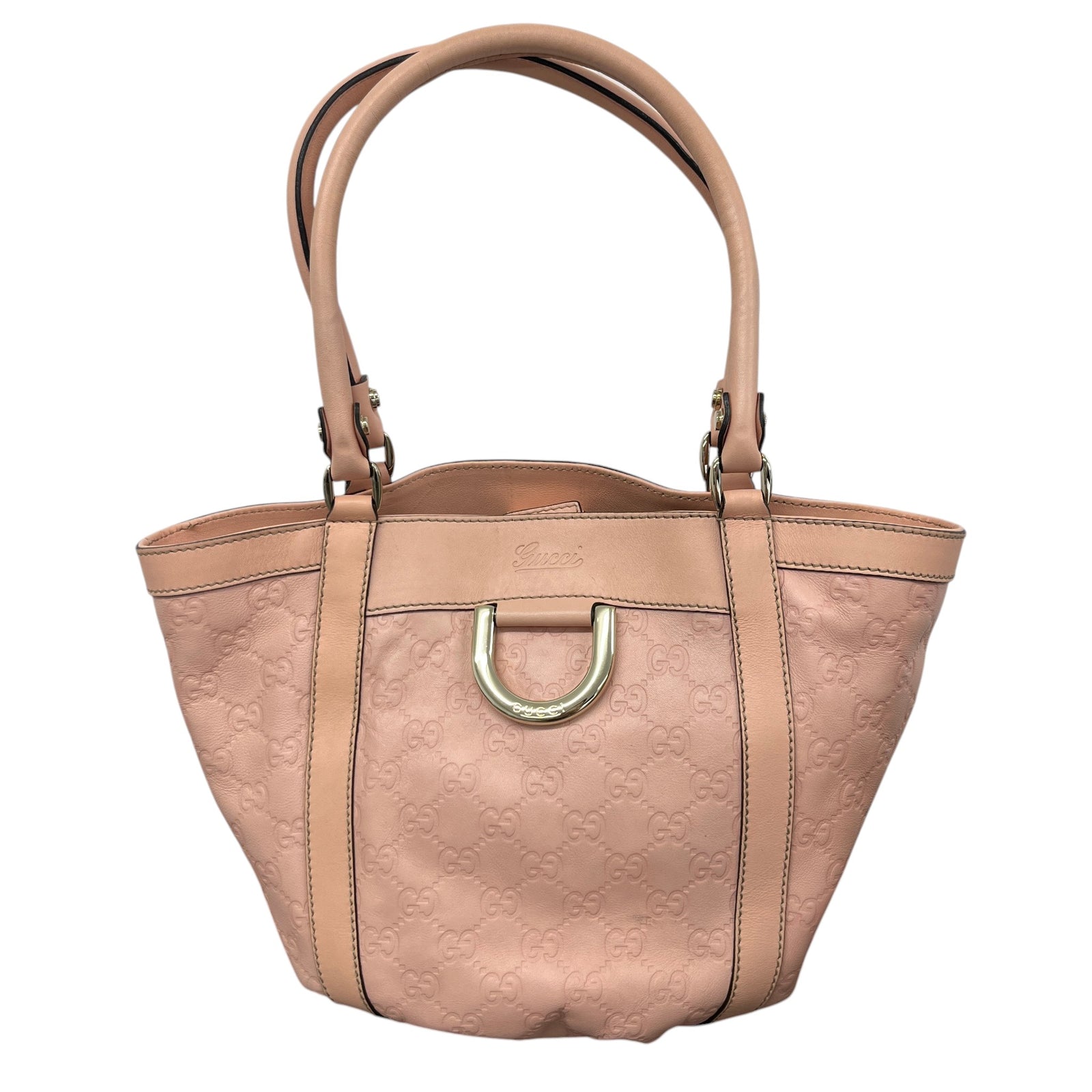 Women's Guccissima Abbey D-Ring Handbag Pink - Photo 1