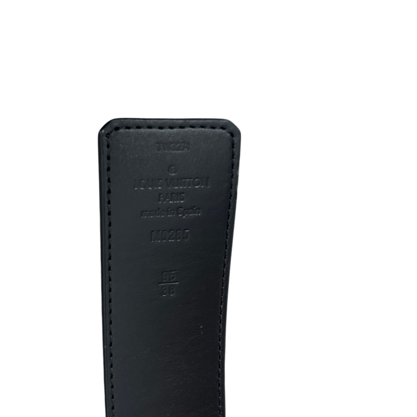 Men's Reversible LV Initials Belt Black Size 32" - Photo 7